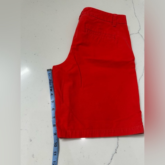 boyfriend Rolls-Up Khakis by GAP Red Skorts with Classic Flat Front Design - Picture 2 of 8